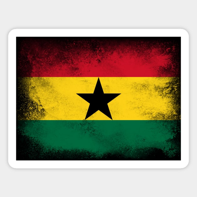 Ghana Flag Magnet by psychoshadow